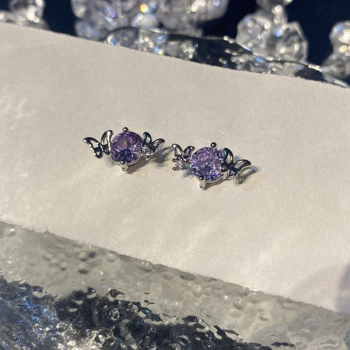 Aretes espacial mariposa cute