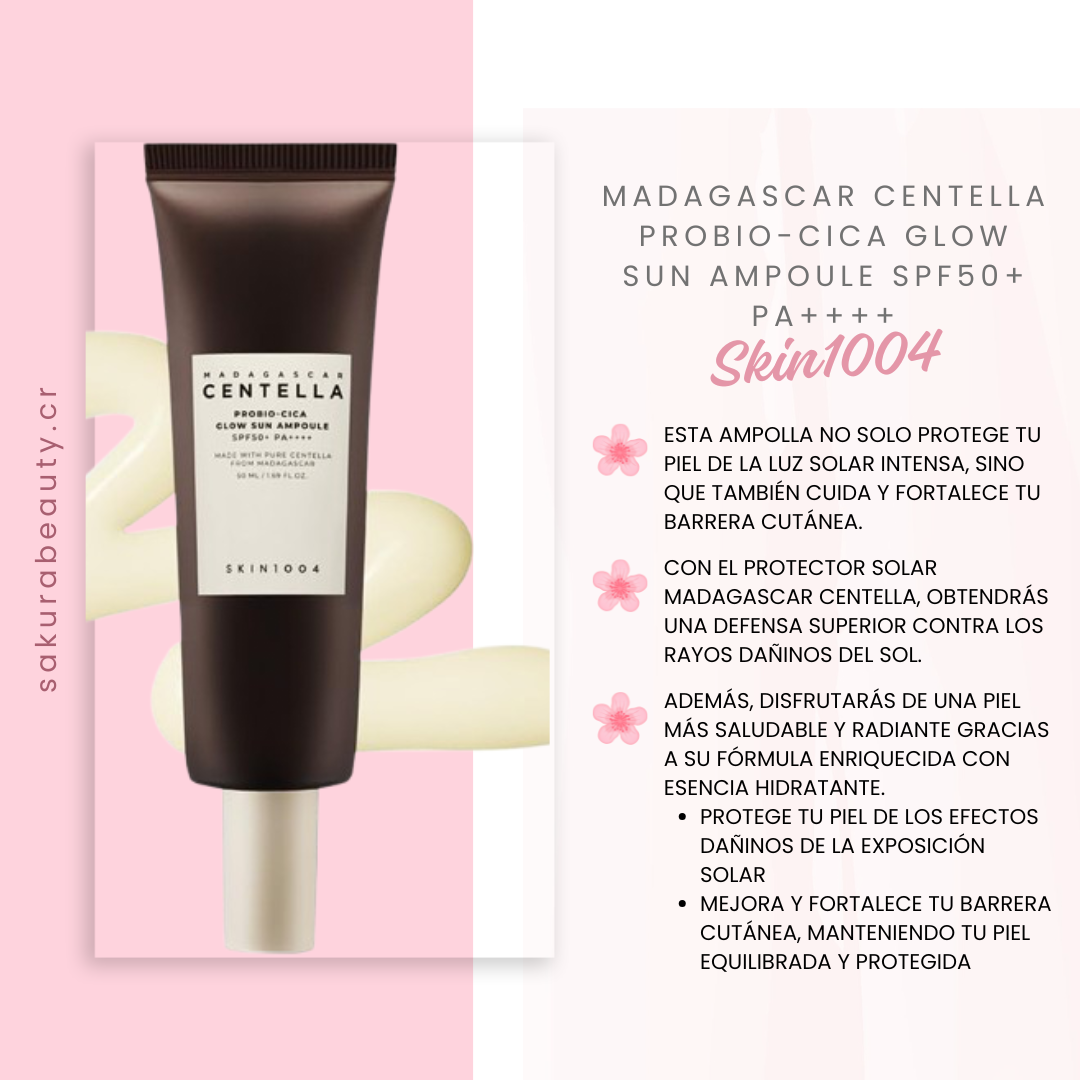 Serum Madagascar Centella Probio-Cica Glow Sun Ampoule SPF50+ PA++++ - Skin1004