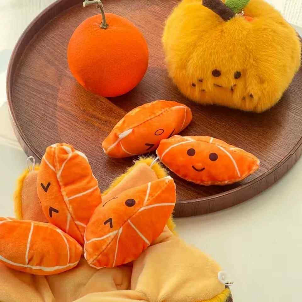 Llavero mandarina de la buena suerte