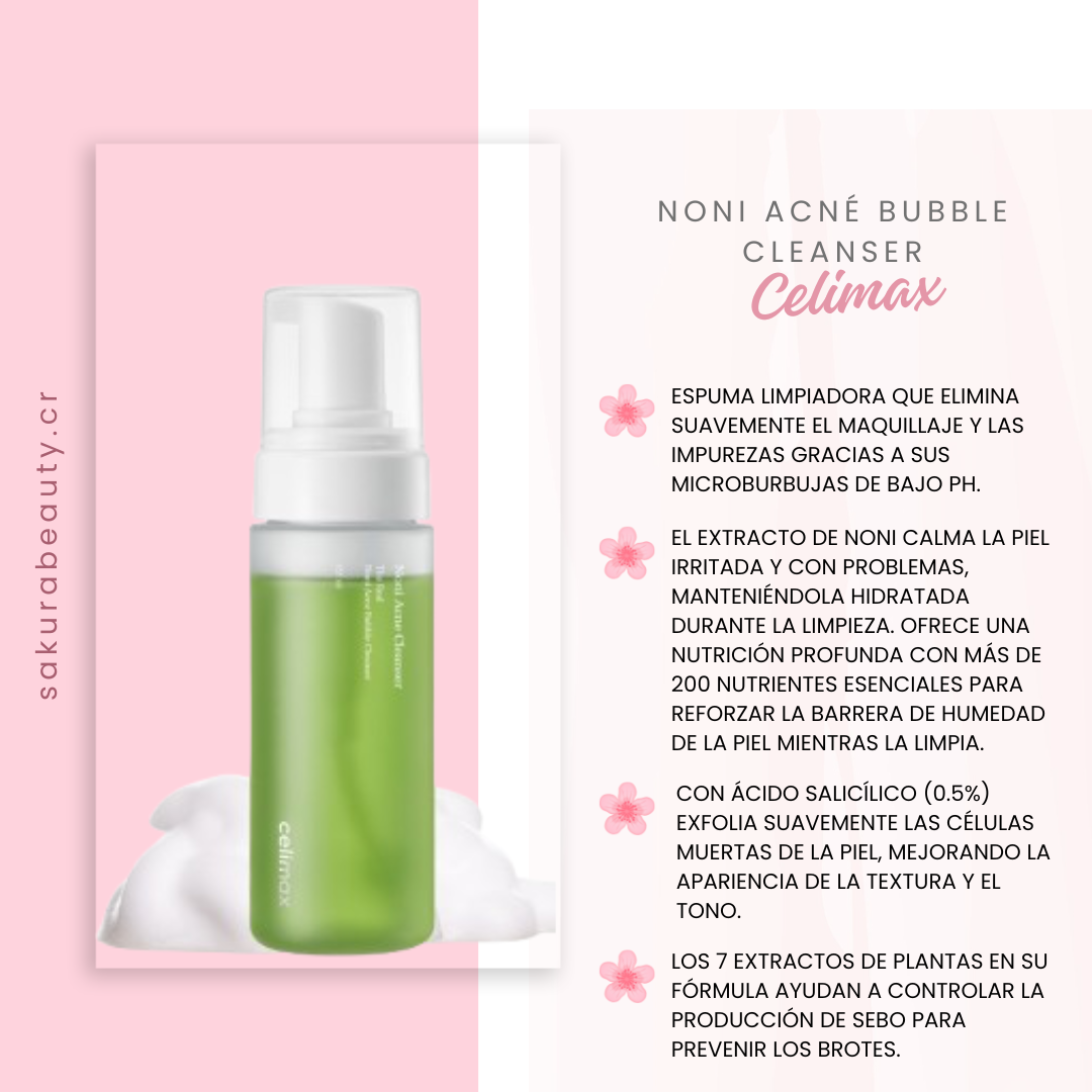 Limpiador facial en espuma Noni Acné Bubble Cleanser - Celimax