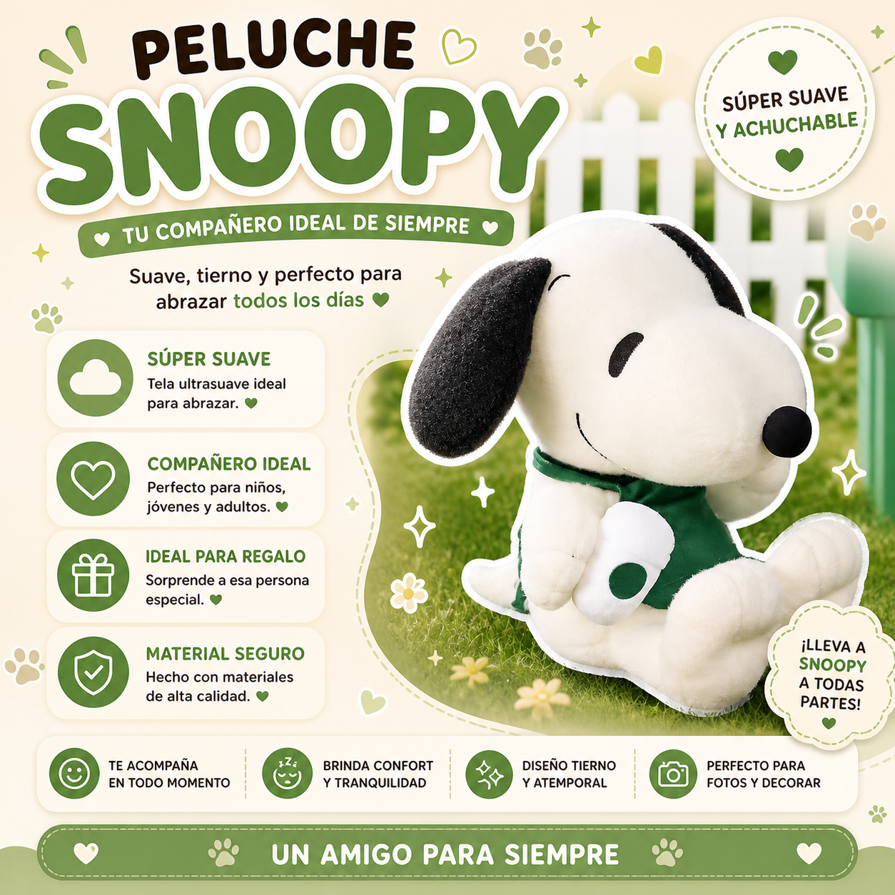 Peluche Snoopy ft Starbucks