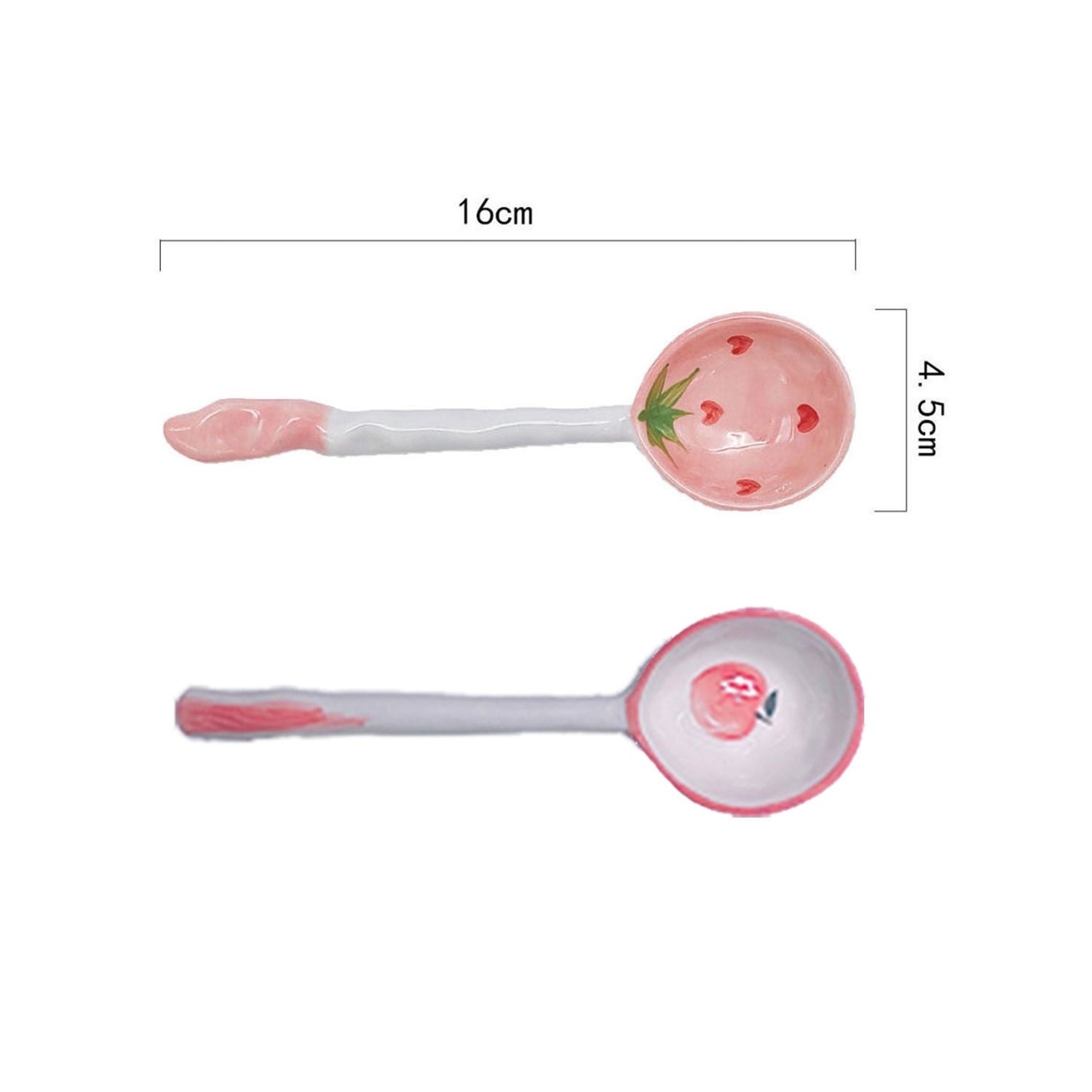Bolw + cucharon cute(fresa o melocotón )