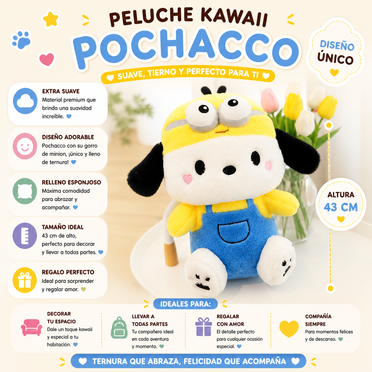 Peluche Pochacco Minion