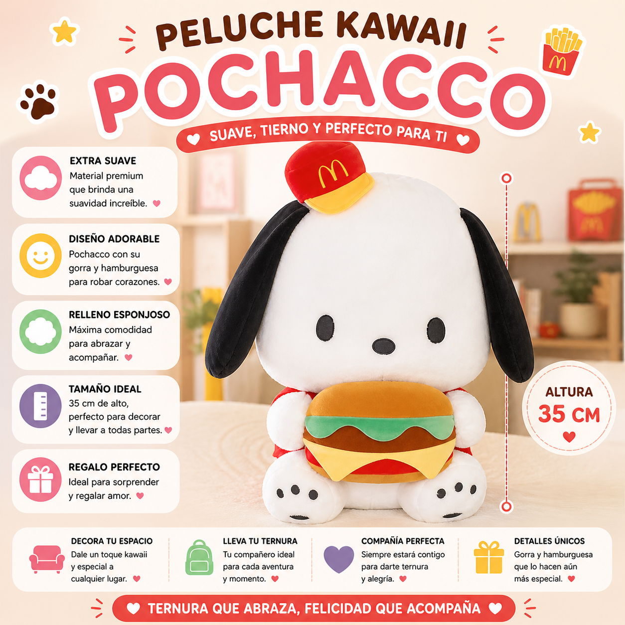 Peluche Pochacco McDonalds