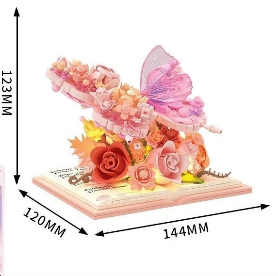 Lego de mariposa con luz