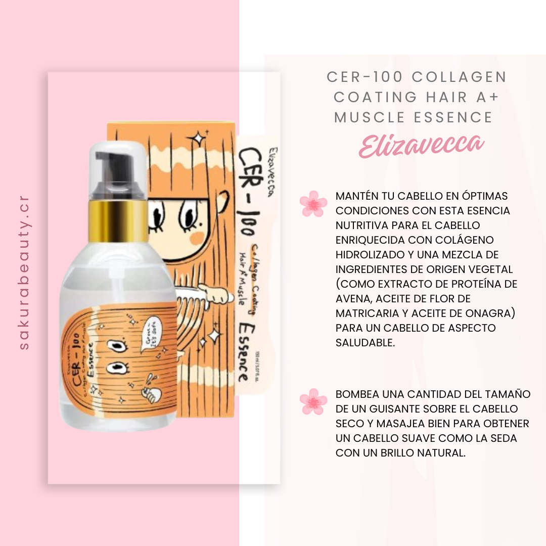 Aceite capilar CER-100 Collagen Coating Hair A+ Muscle Essence - Elizavecca