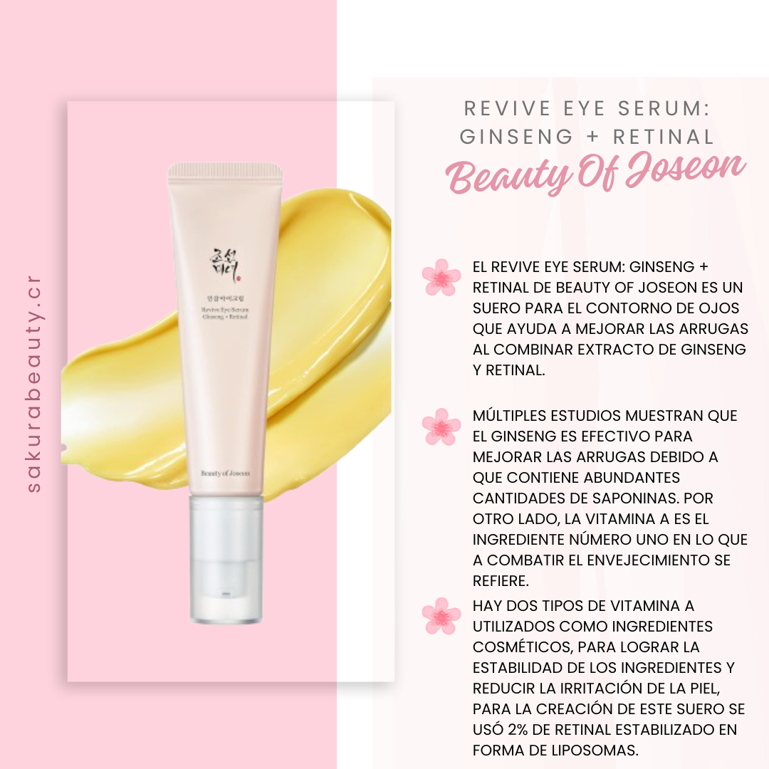 Serum para contorno de ojos Revive Eye Serum: Ginseng + Retinal - Beauty Of Joseon