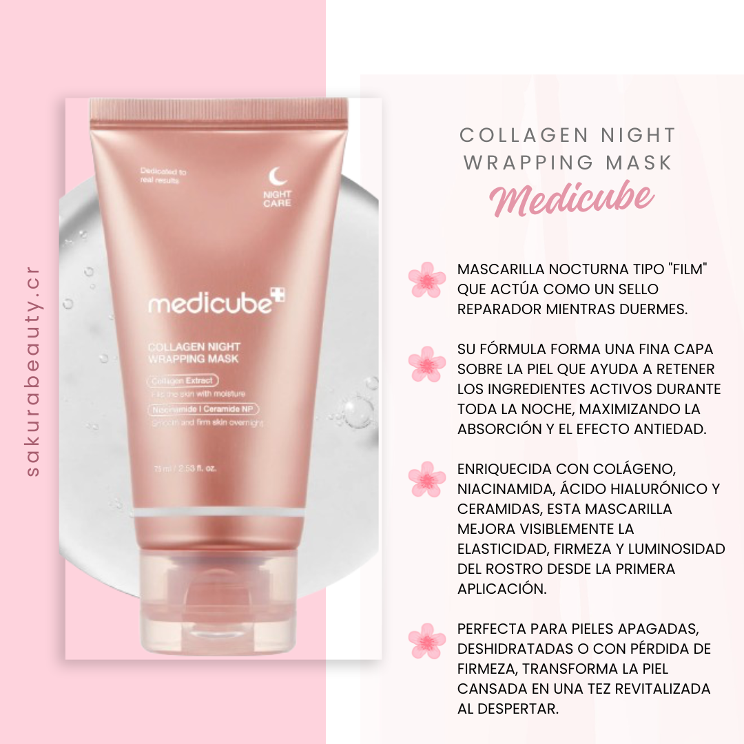 Mascarilla facial Collagen Night Wrapping Mask - Medicube