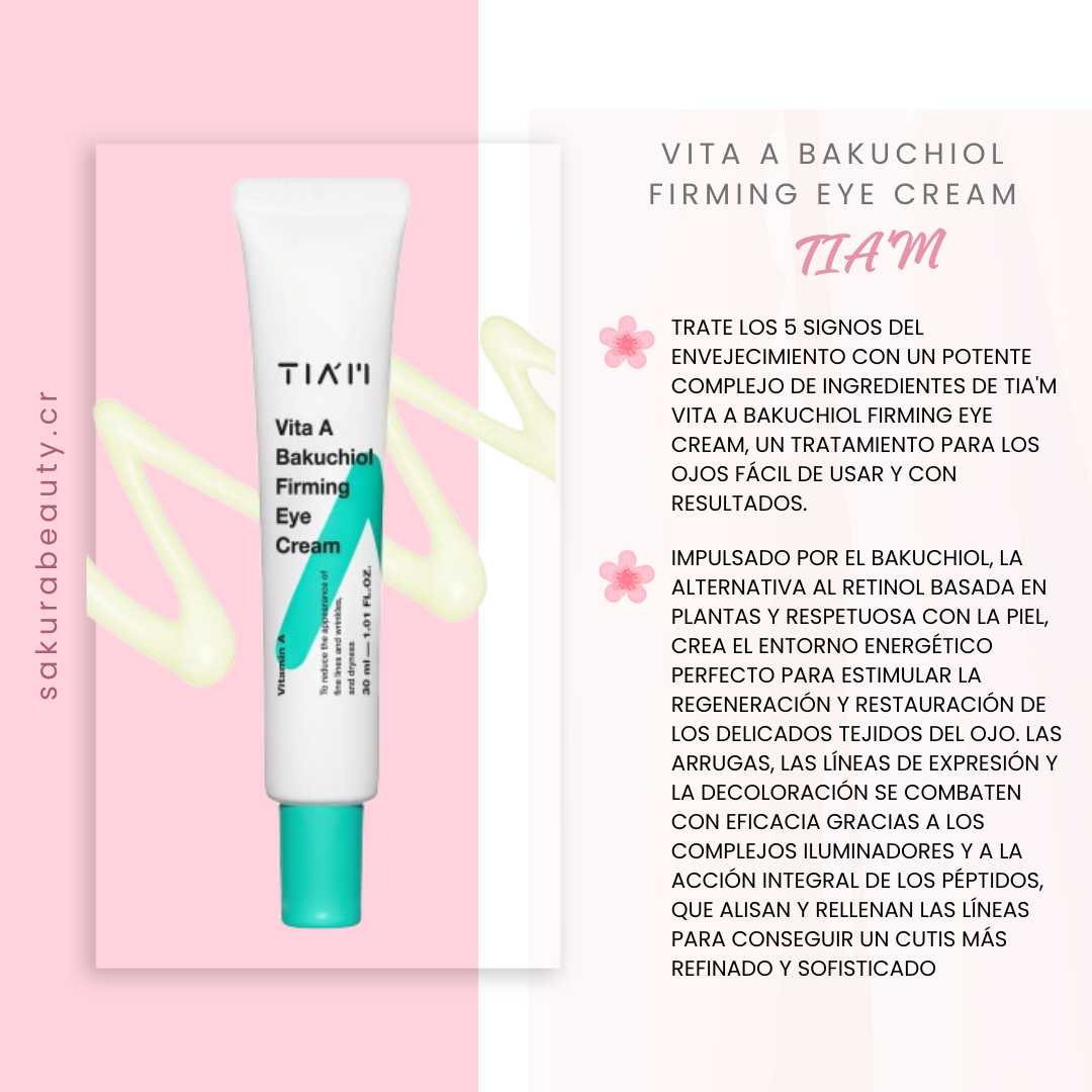 Crema para contorno de ojo Vita A Bakuchiol Firming Eye Cream - Tia’m