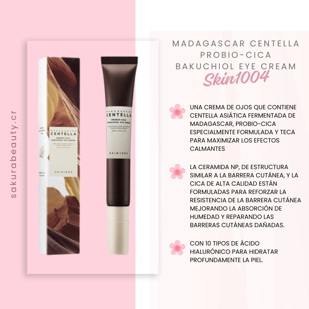 Crema para contorno de ojos Madagascar Centella Probio-Cica Bakuchiol Eye Cream - Skin 1004