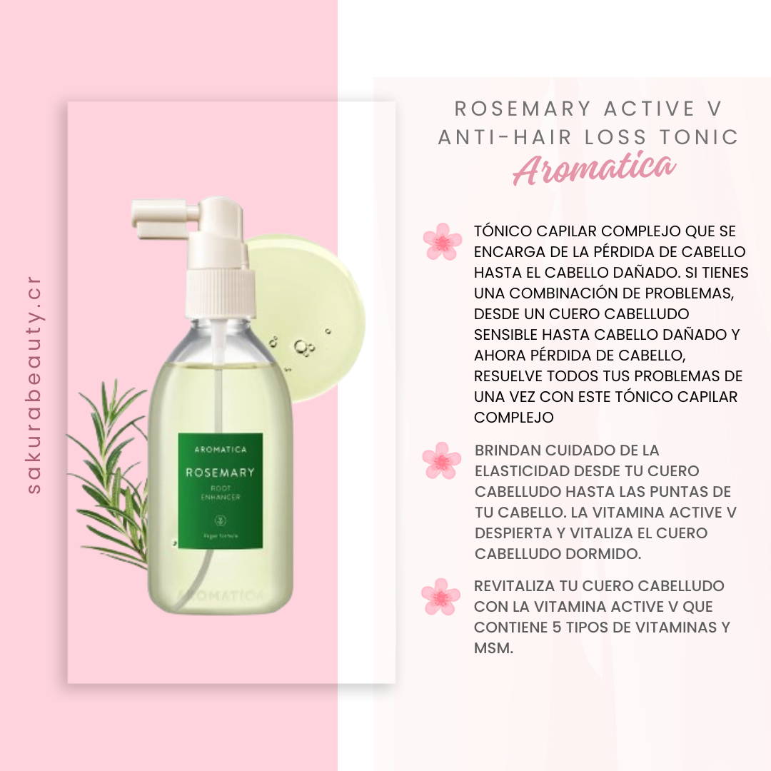 Rosemary Active V Anti-Hair Loss Tonic - Aromatica