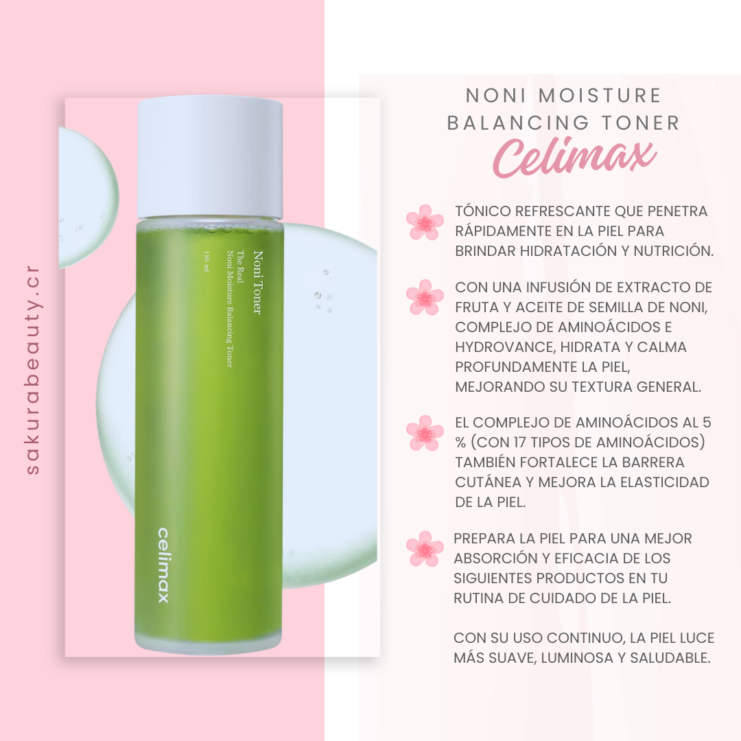 Tónico Noni Moisture Balancing Toner - Celimax