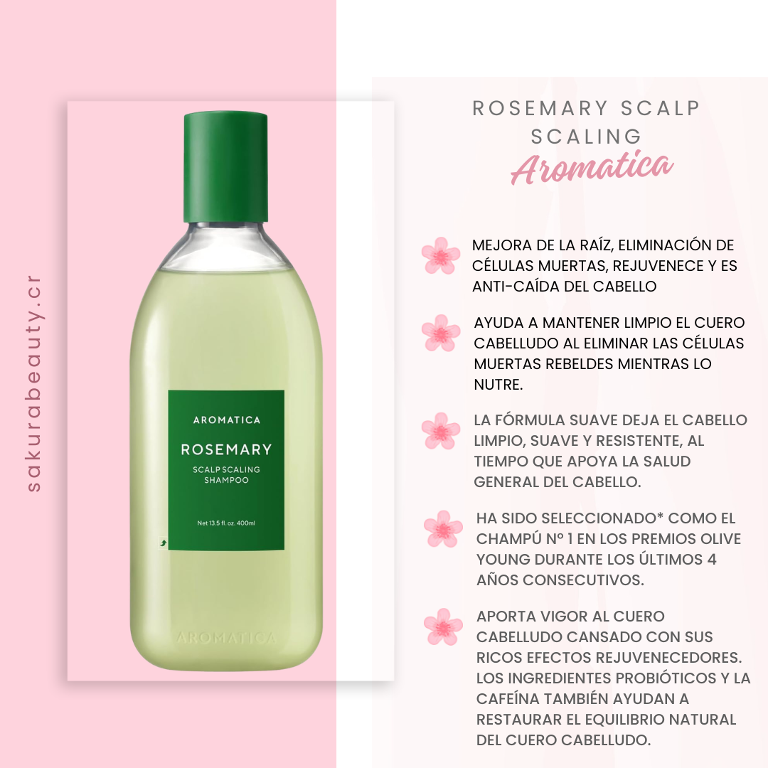 Shampoo Rosemary Scalp Scaling- Aromatica
