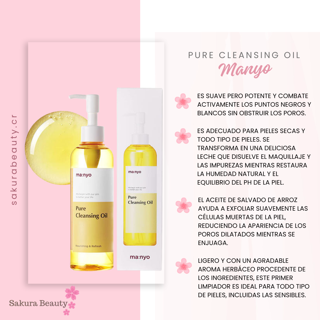 Limpiador facial en aceite Pure Cleansing Oil - Manyo