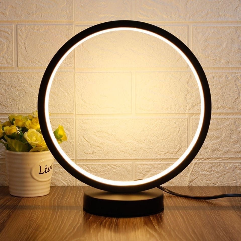 Lámpara led de mesa circular