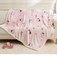 Cobija de Snoopy rosado 100x150 m