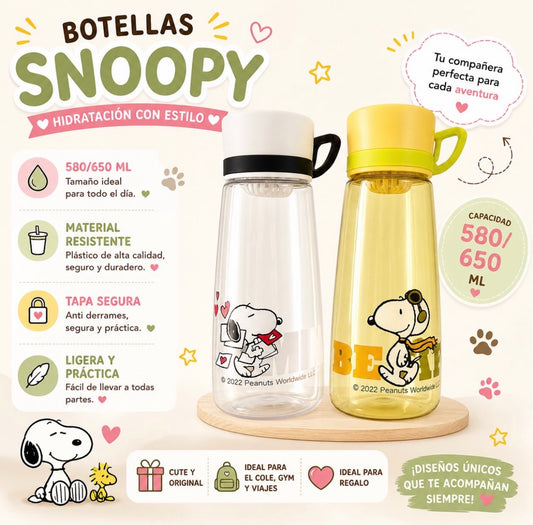 Botellas de snoopy