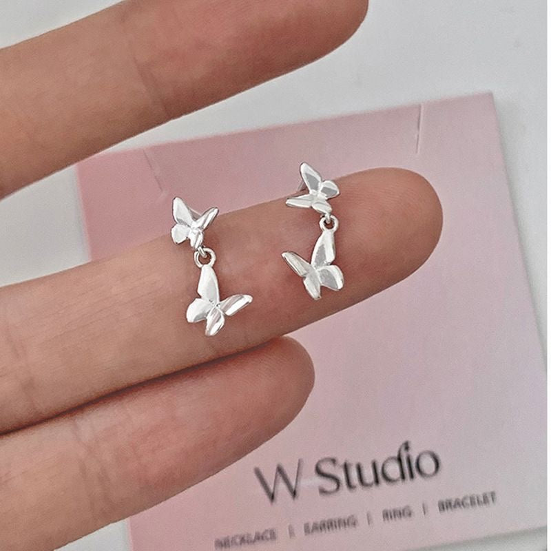 Aretes minimalista mariposas
