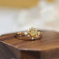 Anillo ajustable elegante tornasolado