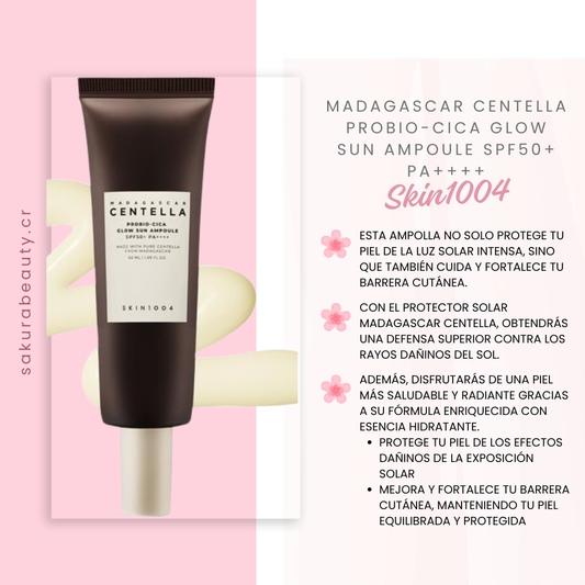 Serum Madagascar Centella Probio-Cica Glow Sun Ampoule SPF50+ PA++++ - Skin1004