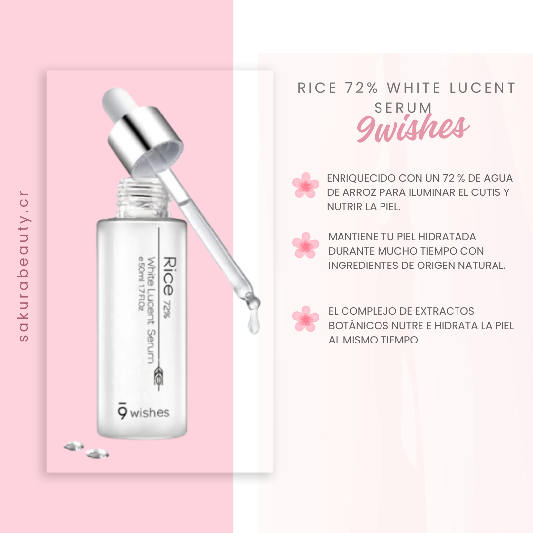 Serum Rice 72% White Lucent Serum - 9wishes
