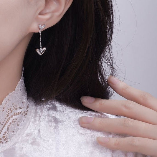 Aretes corazón cute