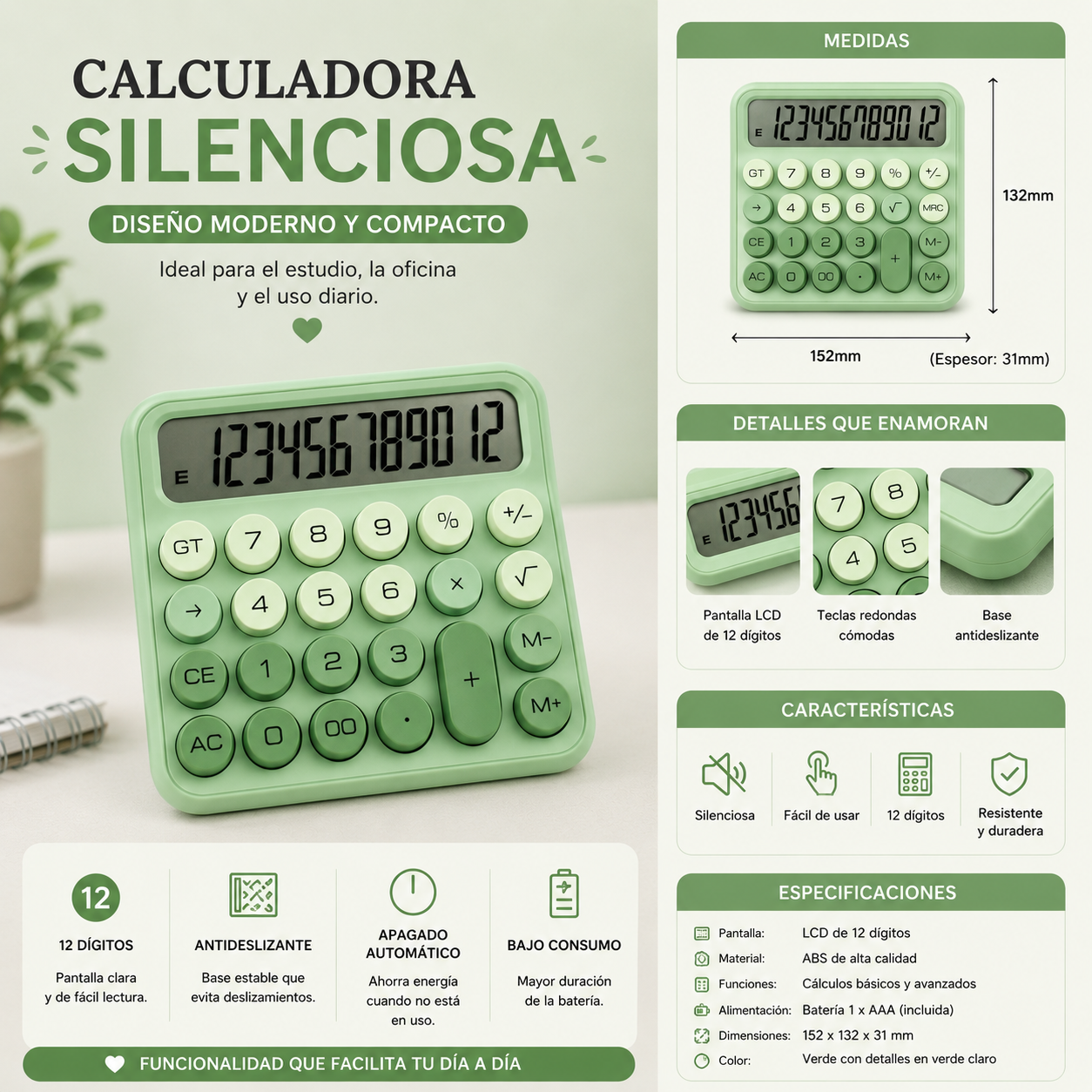 Calculadora verde