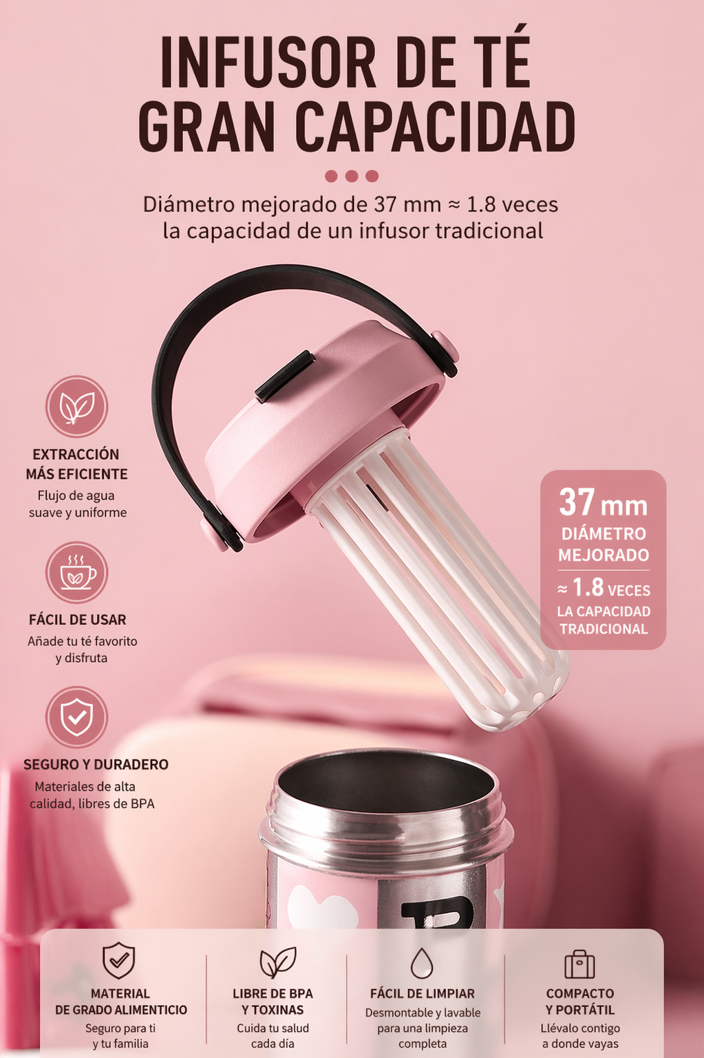Botella acero inoxidable Snoopy cuadro