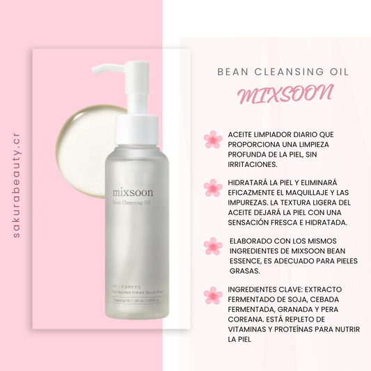 Limpiador facial en aceite Bean Cleansing Oil - MIXSOON