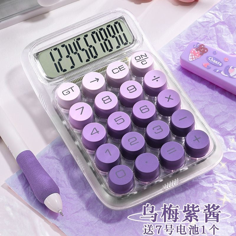 Calculadora pequeña morada