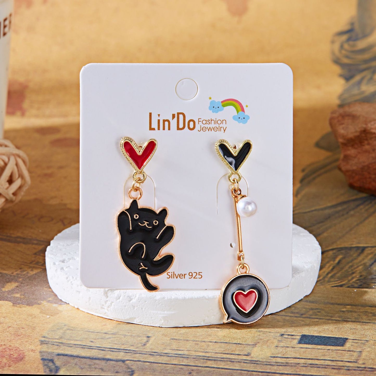 Aretes de gatito cute