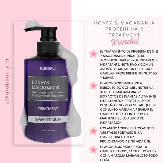 Acondicionador Honey & Macadamia Protein Hair Treatment - Kumdal