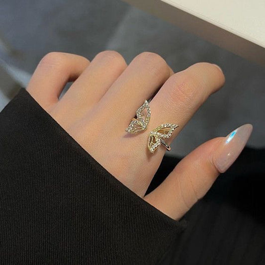 Anillo mariposa ajustable