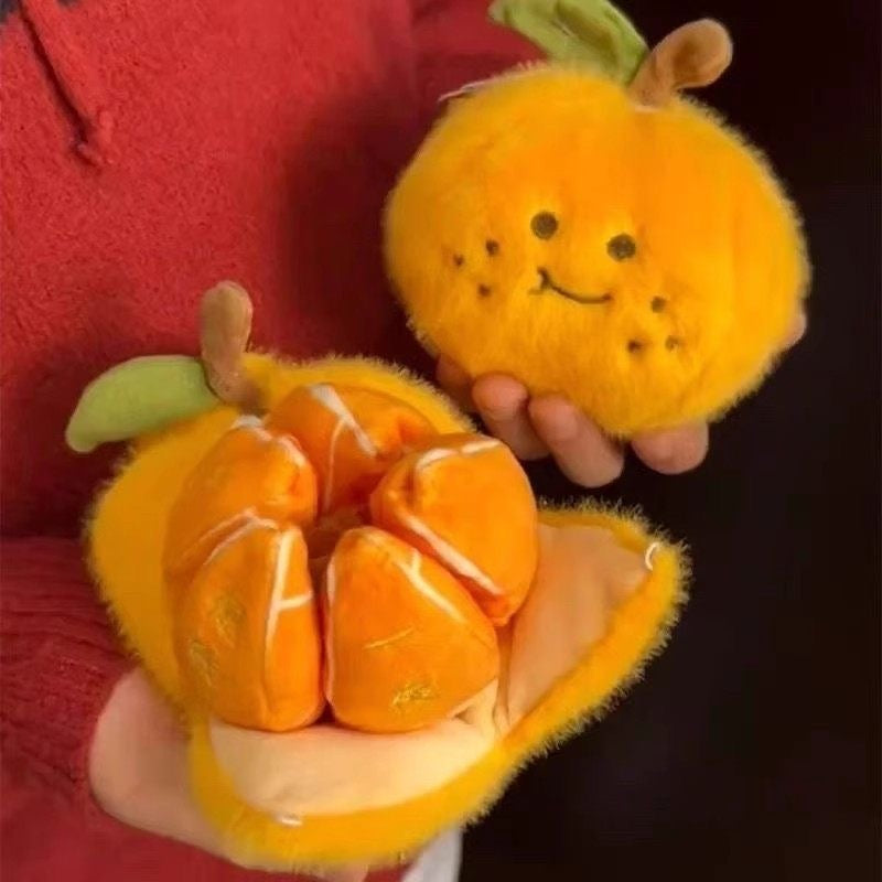 Llavero mandarina de la buena suerte