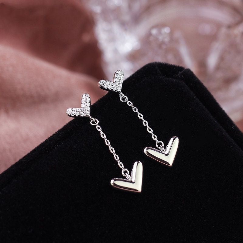 Aretes corazón cute