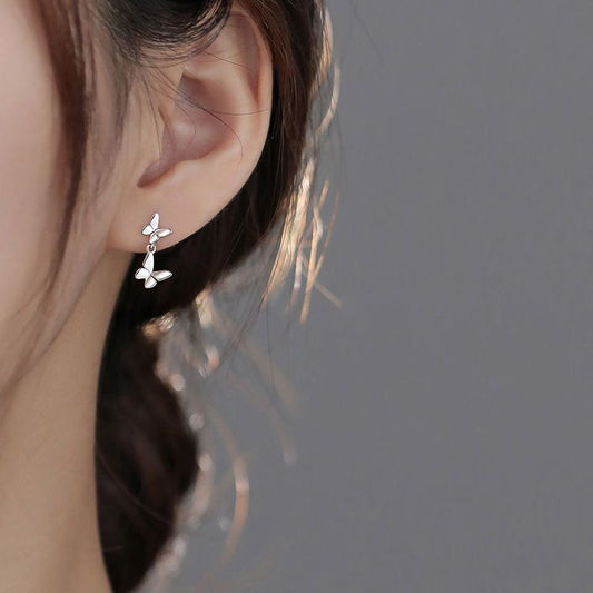 Aretes minimalista mariposas