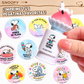 Kit de Stickers estilo sello Snoopy naranja