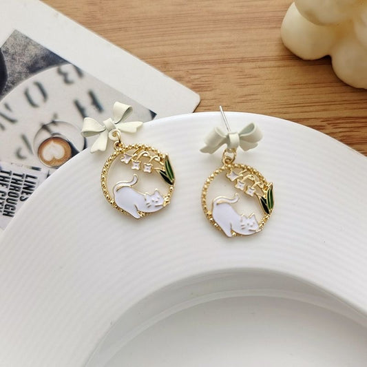 Aretes cute de gatito