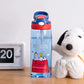 Botella azul Snoopy dormido
