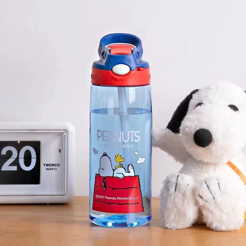 Botella azul Snoopy dormido