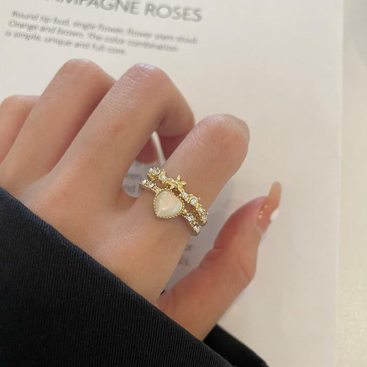 Anillo corazón love ajustable