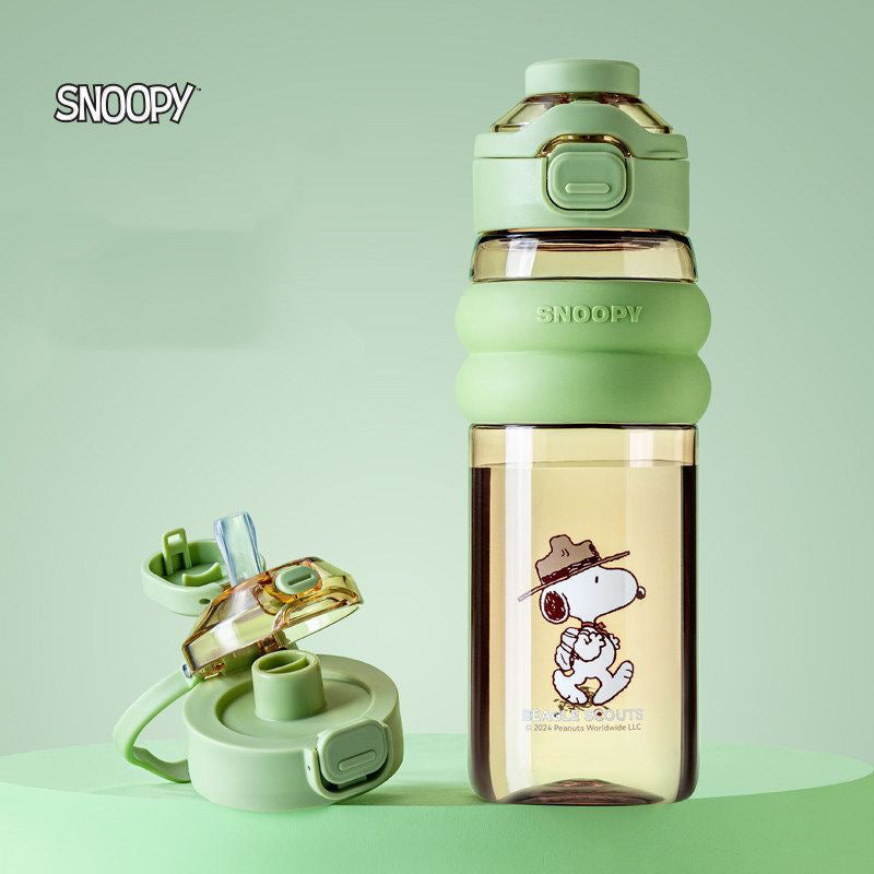 Botella Verde Snoopy Camper