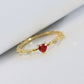 Anillo corazón Rojo ajustable