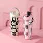 Botella acero inoxidable Snoopy cuadro