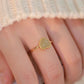 Anillo corazón jade ajustable
