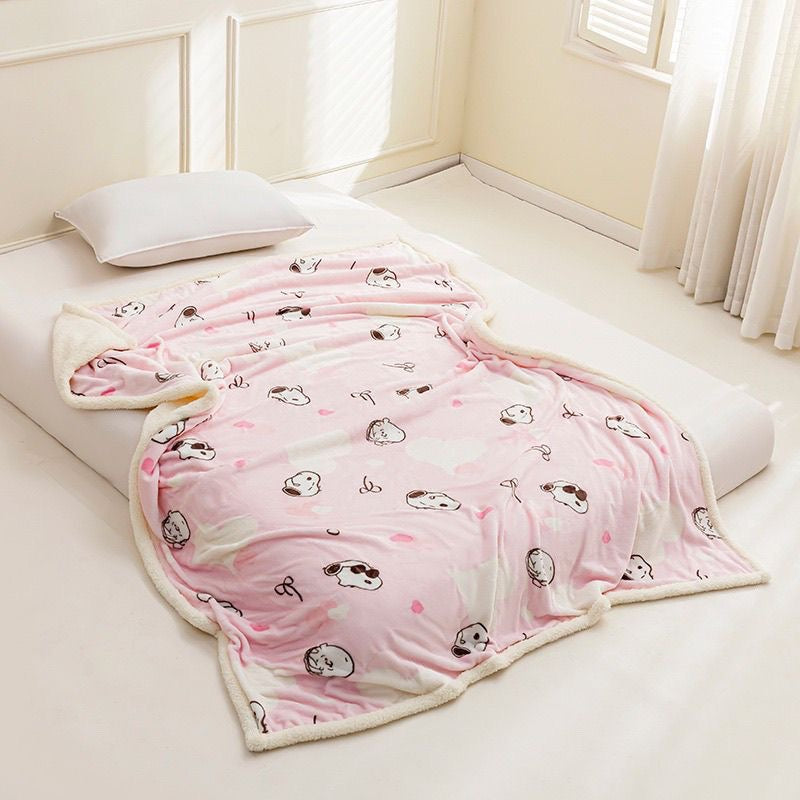 Cobija de Snoopy rosado 100x150 m
