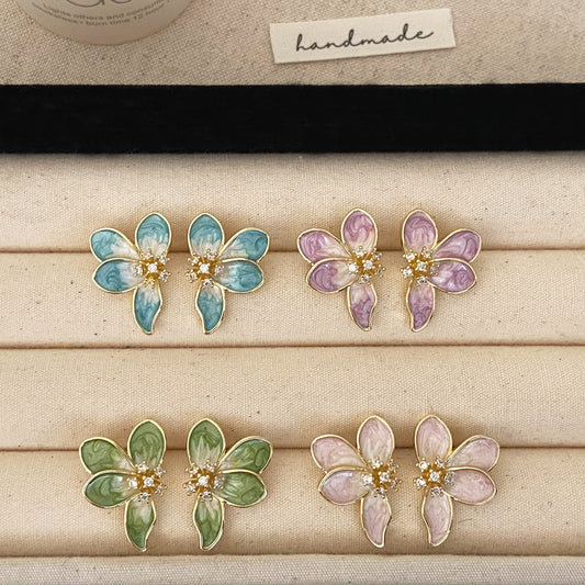 Aretes Flores elegantes