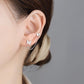 Aretes de mariposa doble