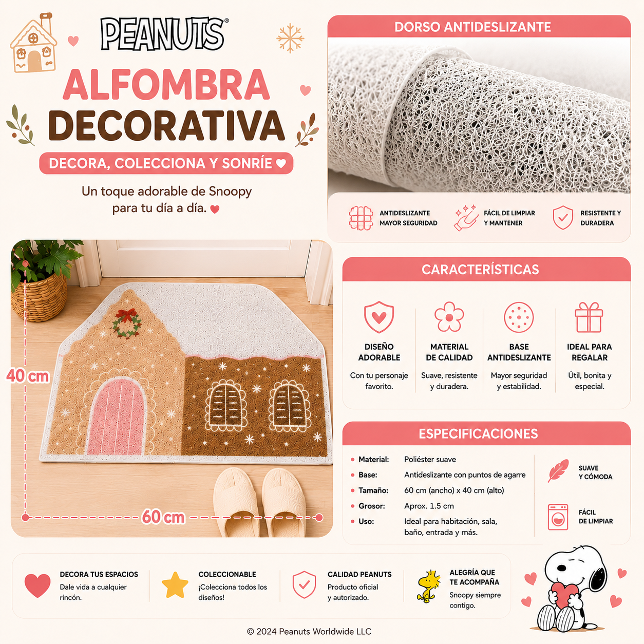 Alfombra casa de galleta