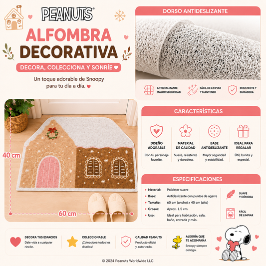 Alfombra casa de galleta